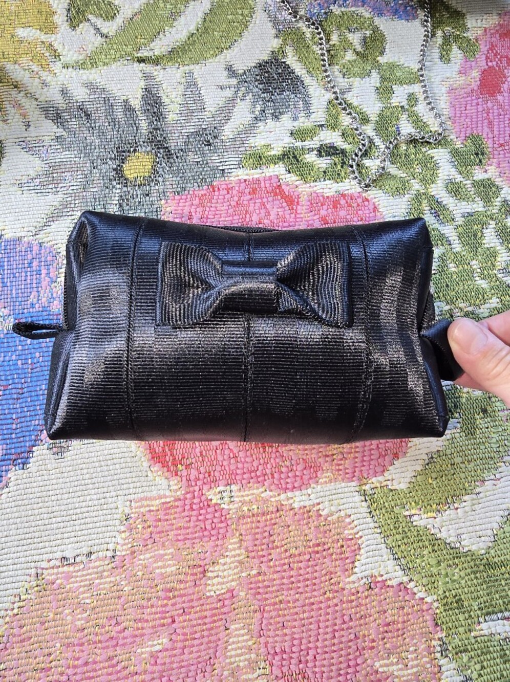 Harvey's Bags Black Mini Bow Dopp
